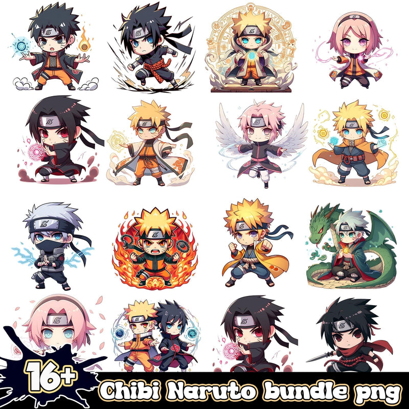 Chibi Naruto Bundle 16+ PNG