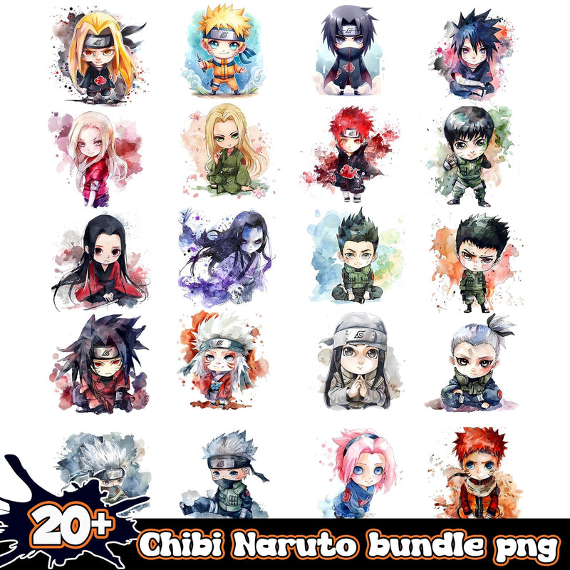 Chibi Naruto Bundle 20+ PNG