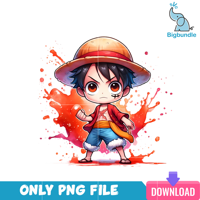 Chibi Luffy Anime Characters PNG