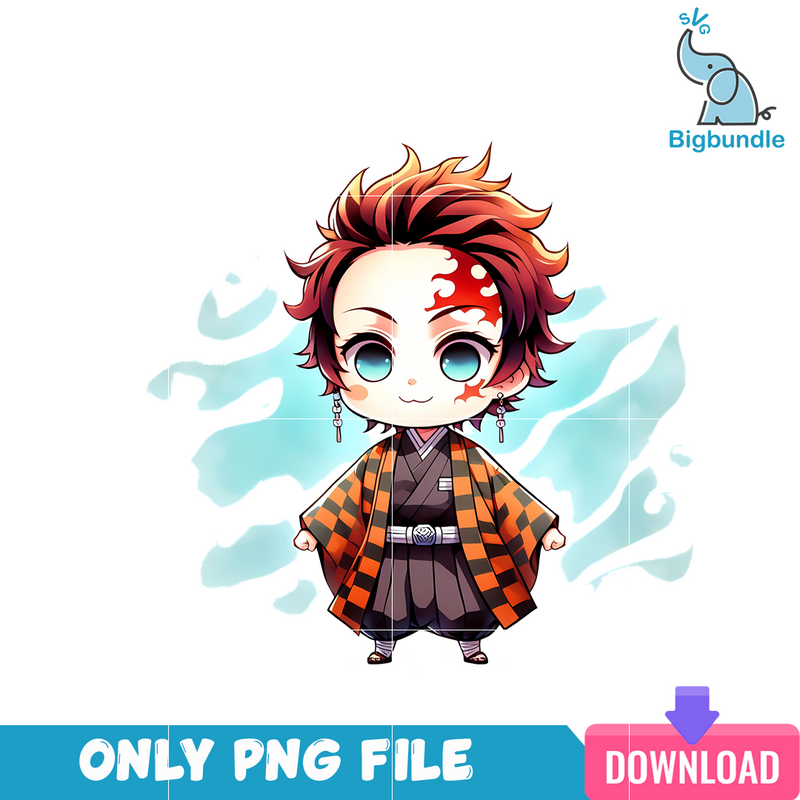 Chibi Tanjiro Anime Characters PNG