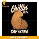 Chillin' Like a Capybara PNG