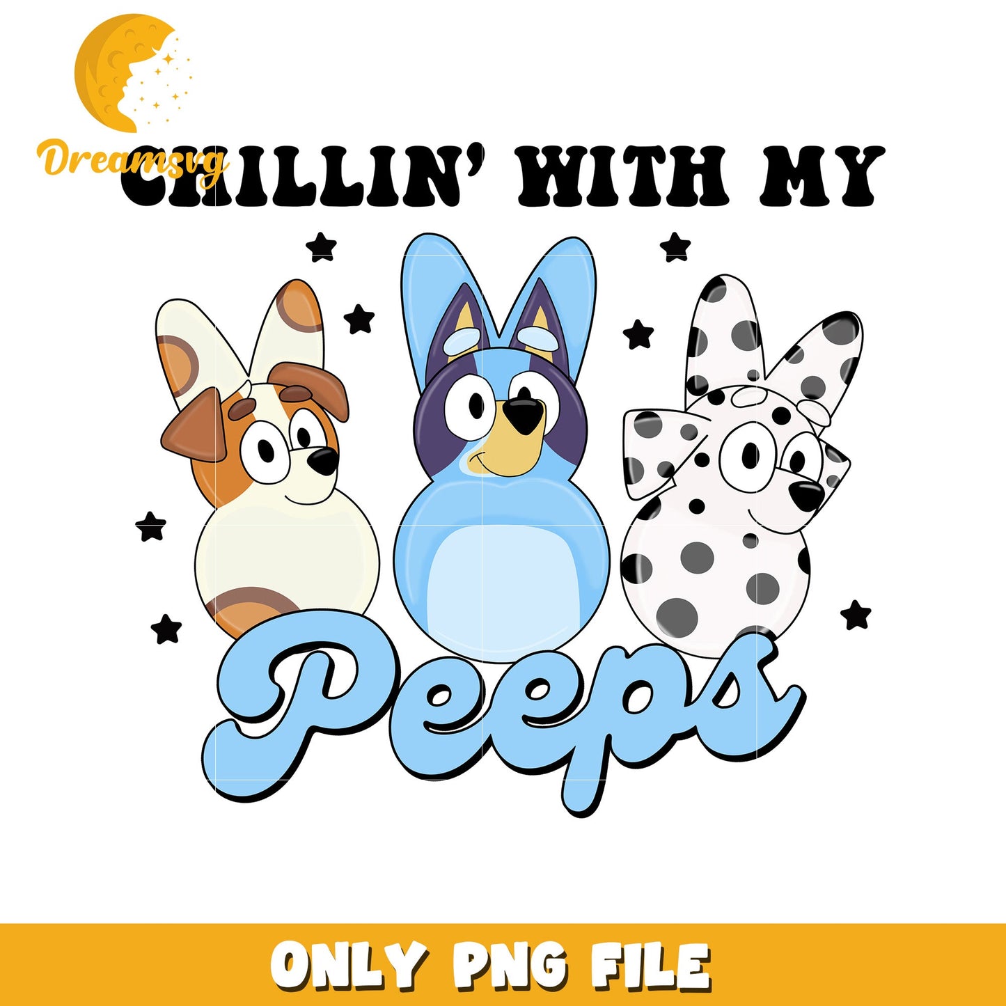 Chillin' with My Peeps PNG Design