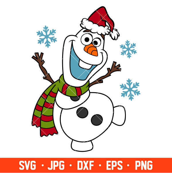 Christmas Olaf Snowman Svg, Free Svg, Daily Freebies Svg, Cricut, Silhouette Vector Cut File