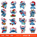 Christmas Stitch Svg, Christmas Stitch Png, Stitch Christmas Cricut SVG, Christmas Stitch Clipart