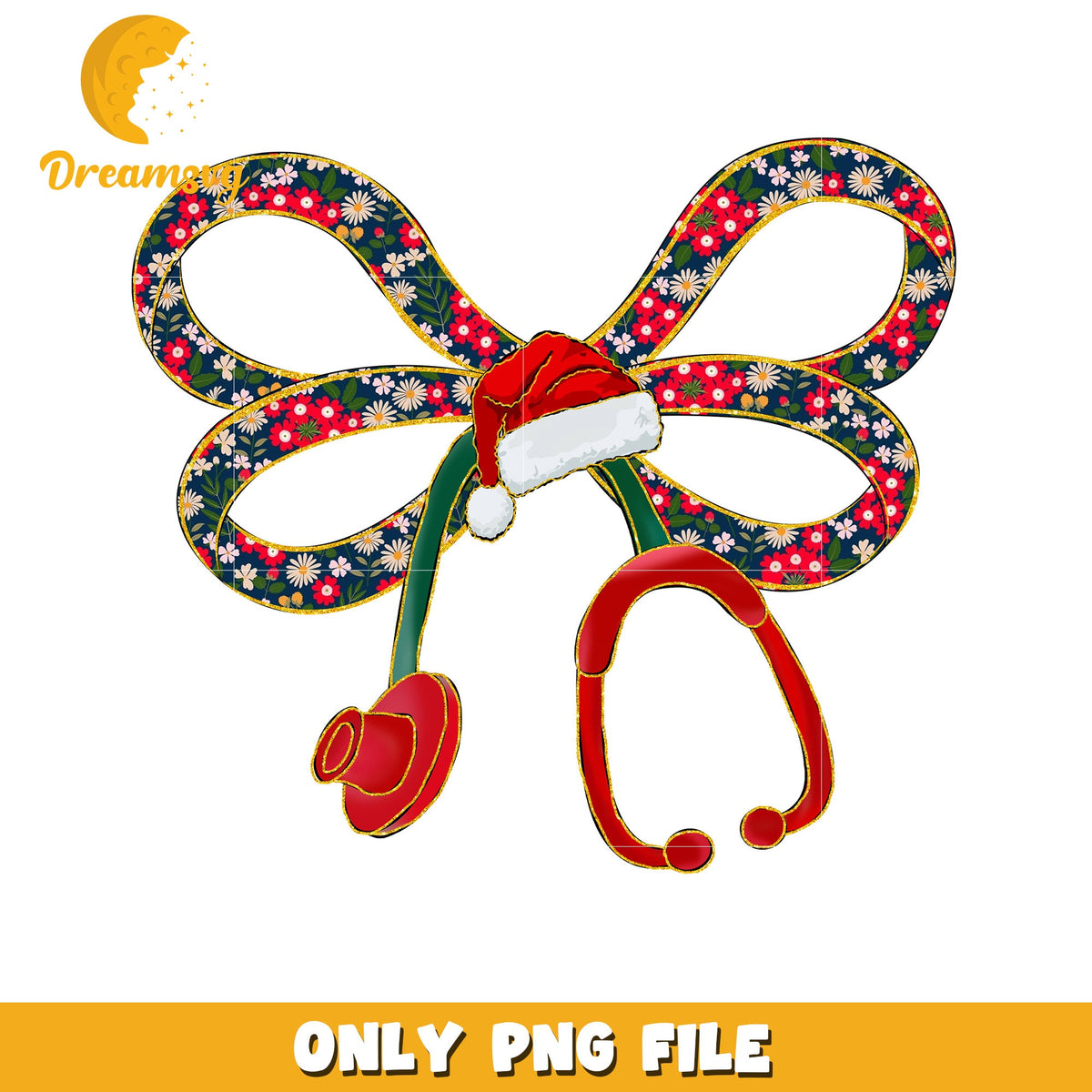 Christmas Stethoscope Nurse png, last christmas png, christmas story png