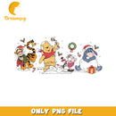 Christmas Winnie the Pooh and Friends PNG Clipart Art