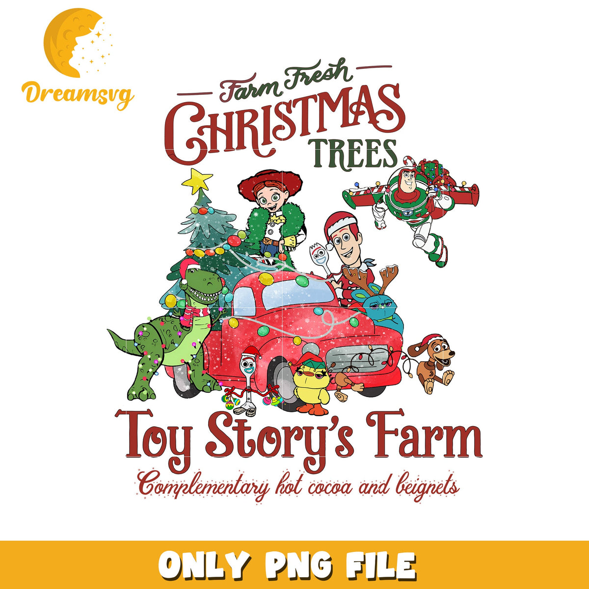 Christmas toy story's farm png, disney png, happy christmas png