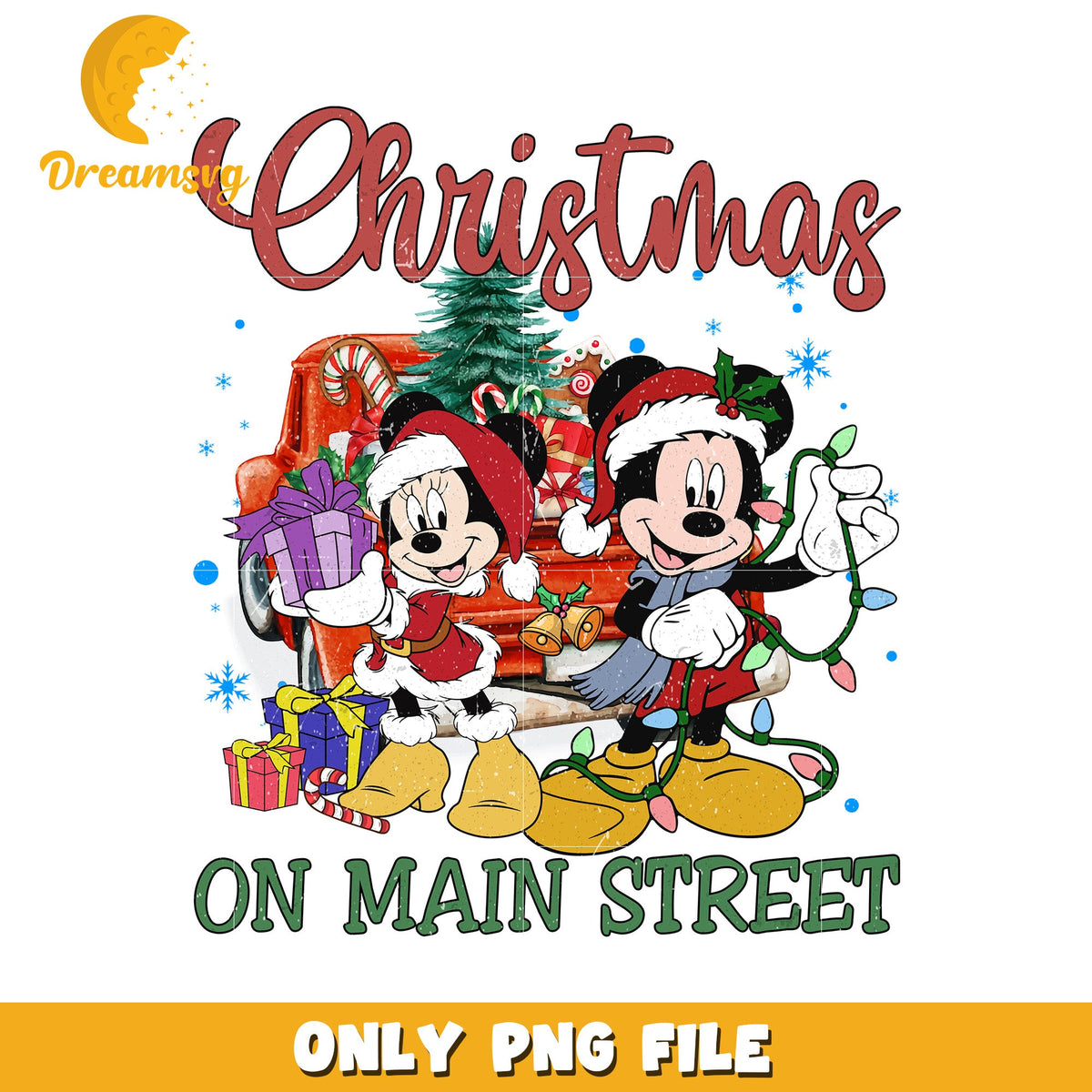 Chritmas couple png, disney christmas art png, disney festive mood png