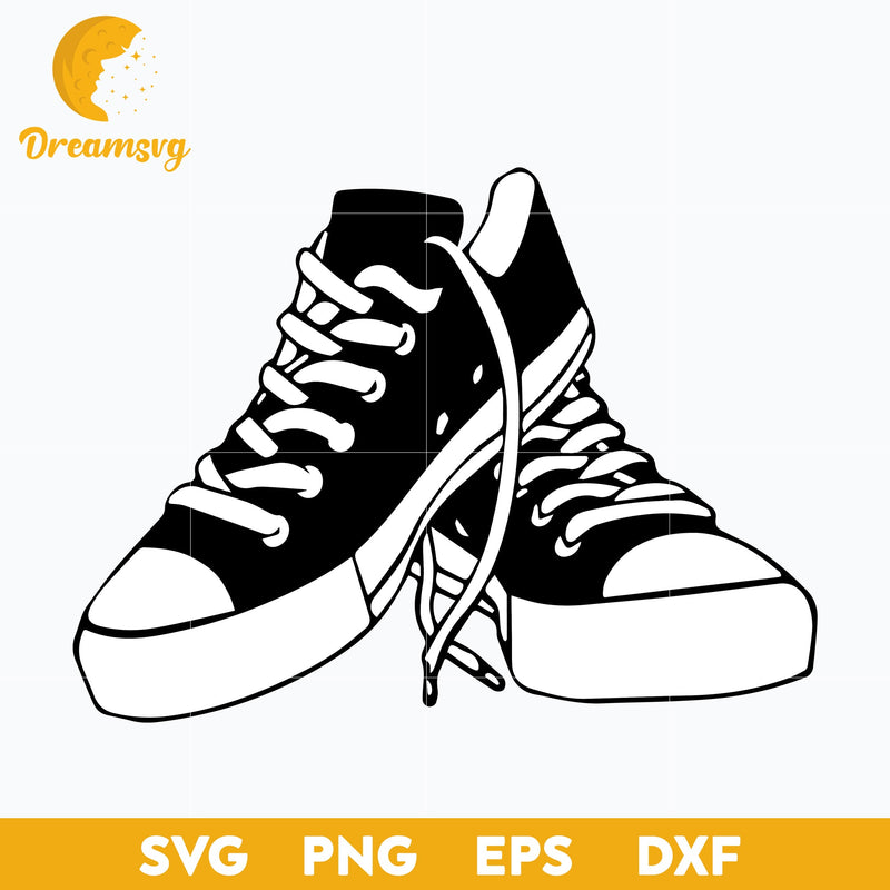 Chucks and Pearls Shoe svg, Halloween svg, png, dxf, eps digital file.