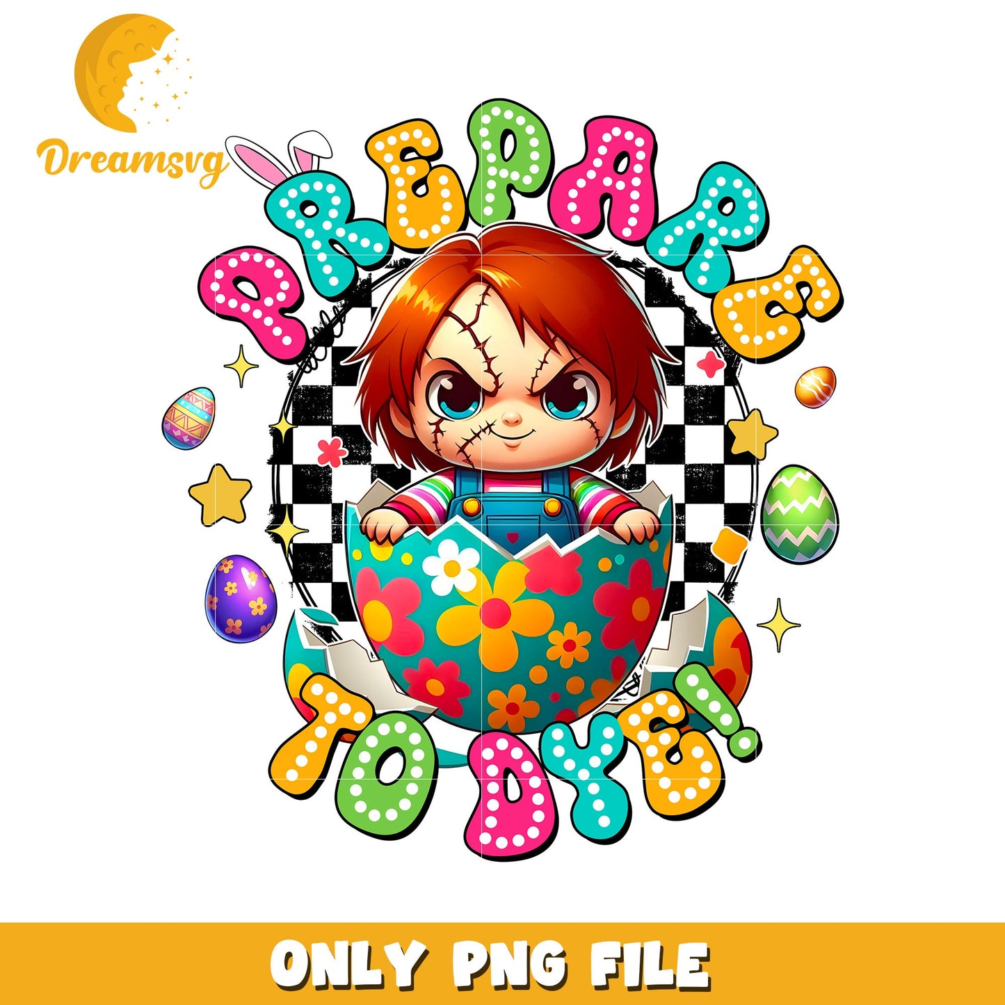 Chucky Easter Egg PNG Prepare to Dye!
