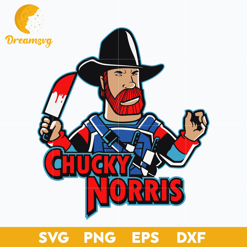 Chucky Norris svg, Halloween svg, png, dxf, eps digital file.