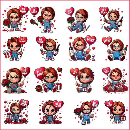 Horror Valentine Png Bundle, Valentine Killer Story Png Bundle