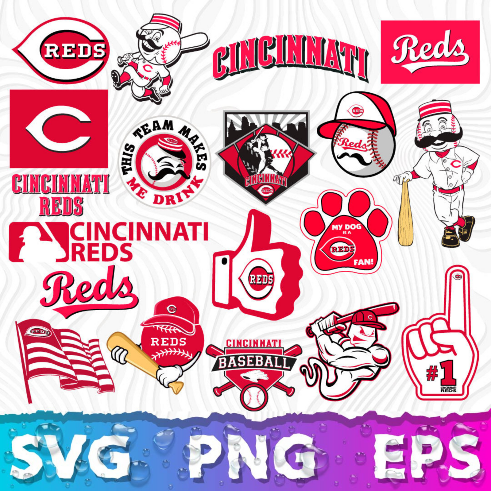 Cincinnati Reds Logo SVG, Cincinnati Reds PNG Logo Transparent, SVG Cu