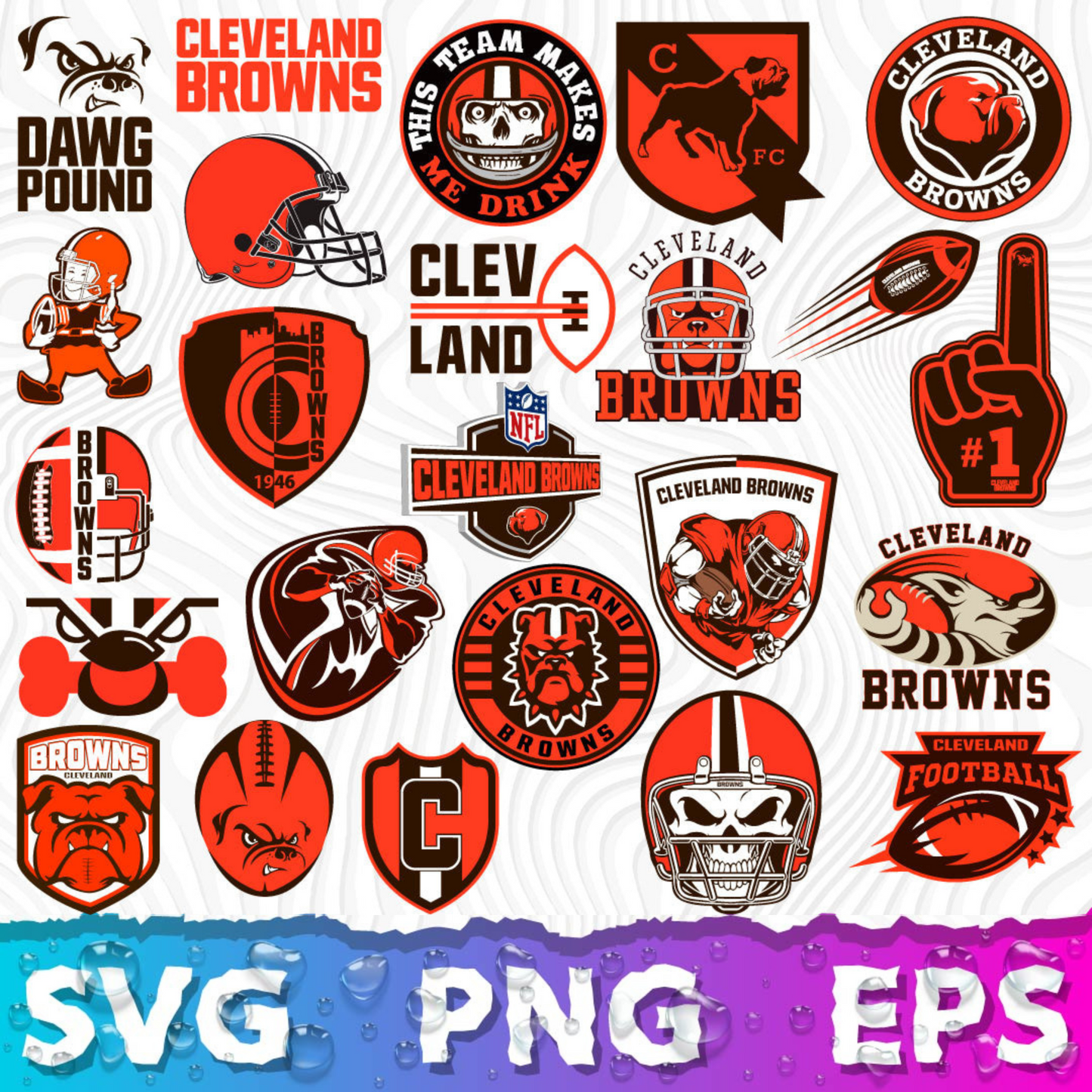 Cleveland Browns Logo SVG, Browns PNG Logo Transparent, SVG Cut Files For Cricut / Silhouette