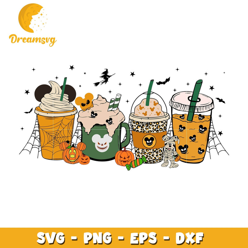 Mickey coffee svg, halloween svg