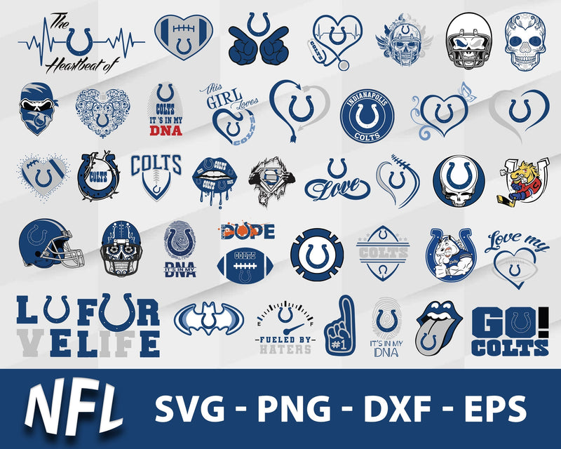 Indianapolis Colts Svg Bundle, Indianapolis Colts Svg, Sport Svg, Nfl Svg, Png, Dxf, Eps Digital File.