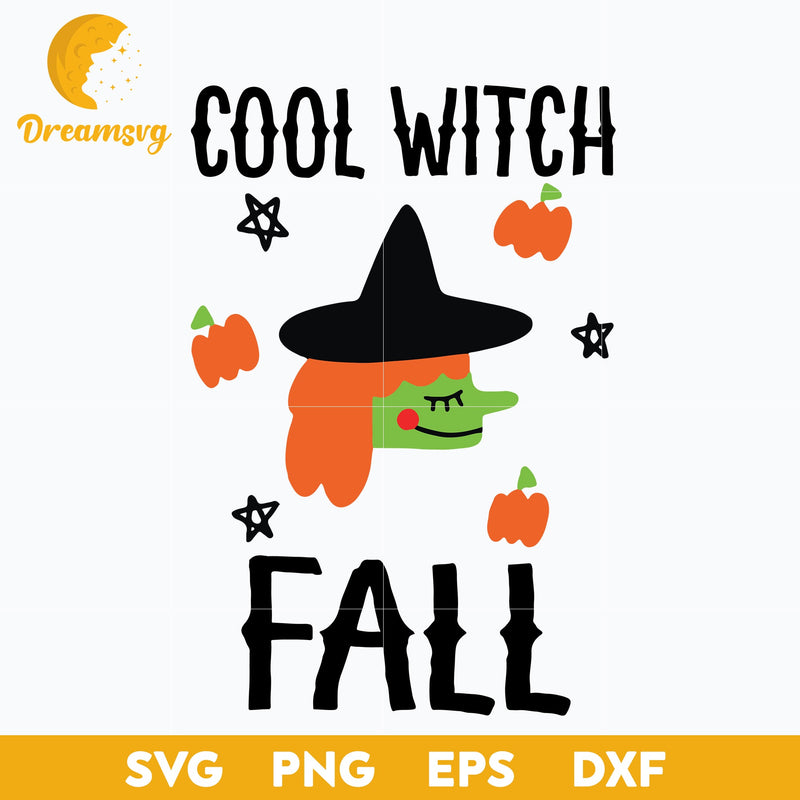 Cool Witch Fall svg, Halloween svg, png, dxf, eps digital file.