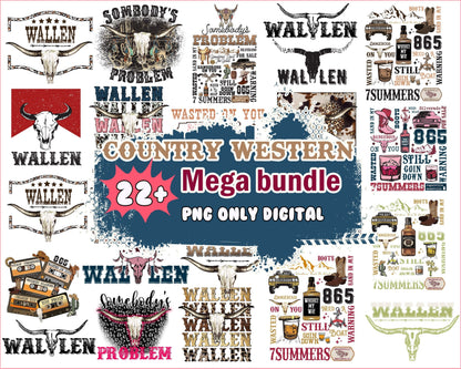 Version 2 - 22+ Country Western Valentine bundle, Valentine's day PNG, Valentines sublimation Design Digital Download