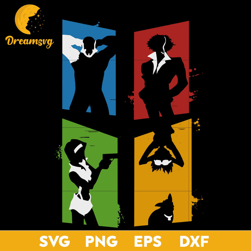 Cowboy Bebop Svg, file for cricut, Anime svg, png, eps, dxf digital download