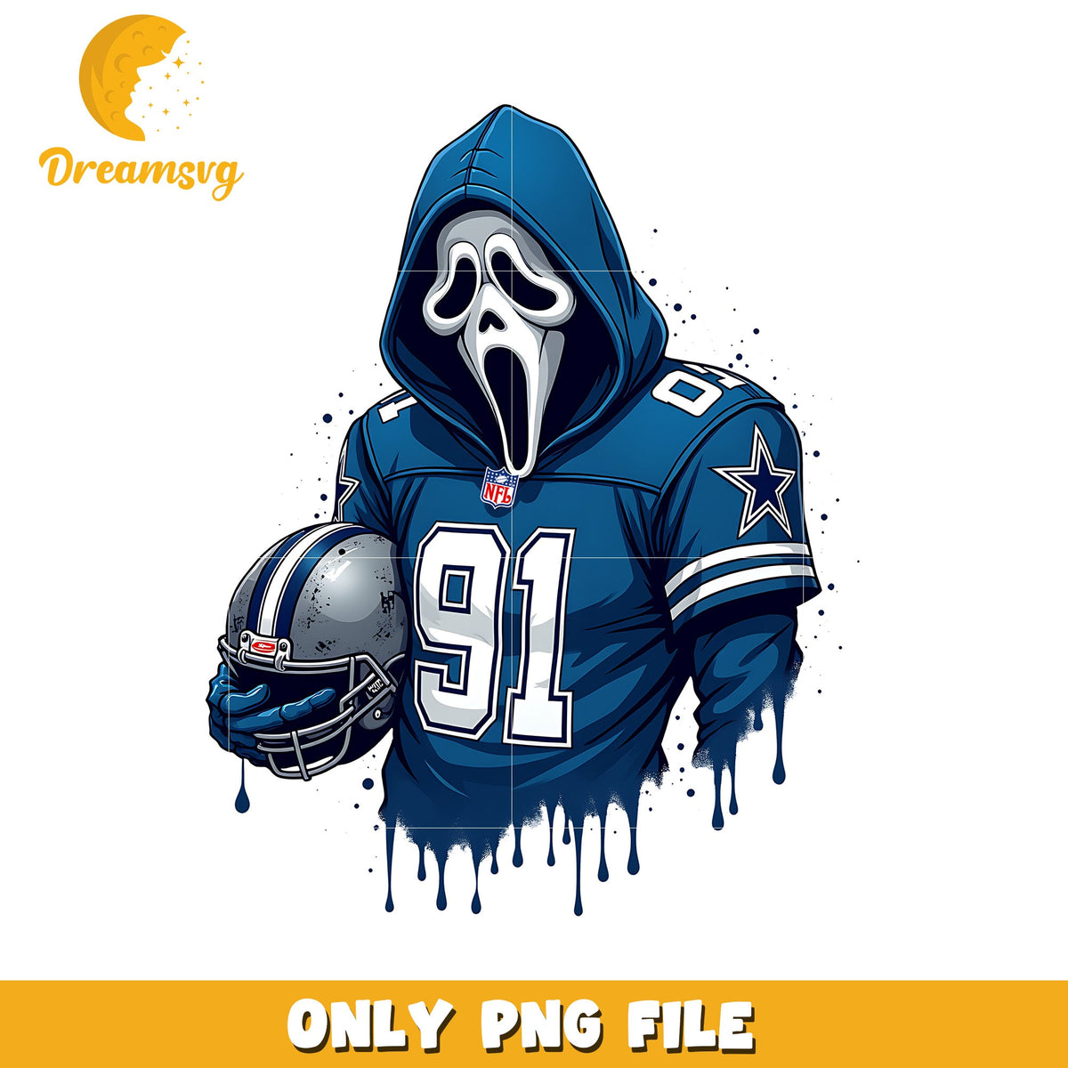 Cowboys ghost face png, nfl png, national football league png