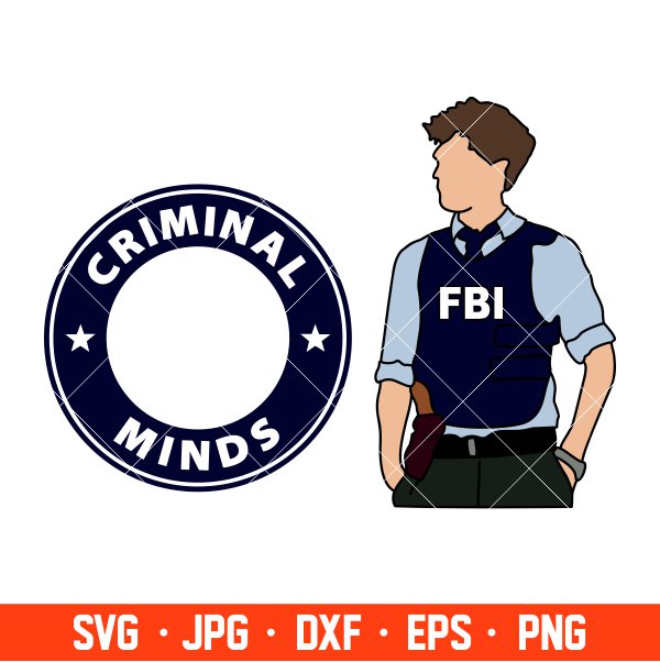 Criminal Minds Svg, Starbucks Coffee Ring Svg, Matthew Gray Gubler Svg, Cricut, Silhouette Vector Cut File