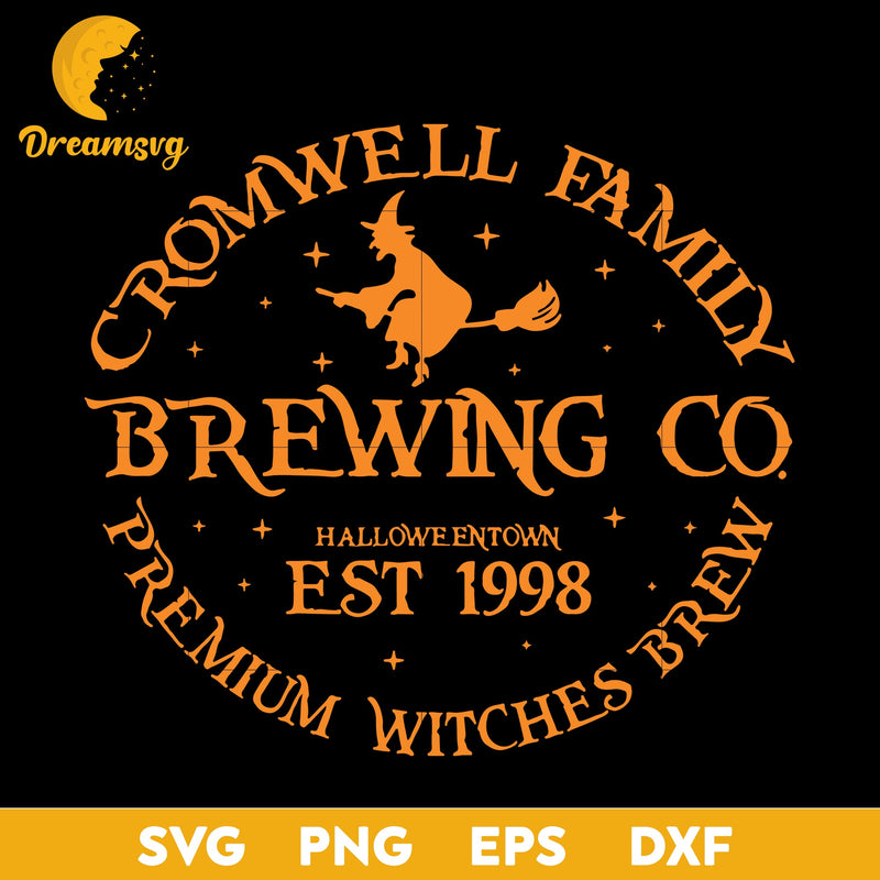 Cromwell Witches Brewing Co svg, Halloween svg, png, dxf, eps digital file.