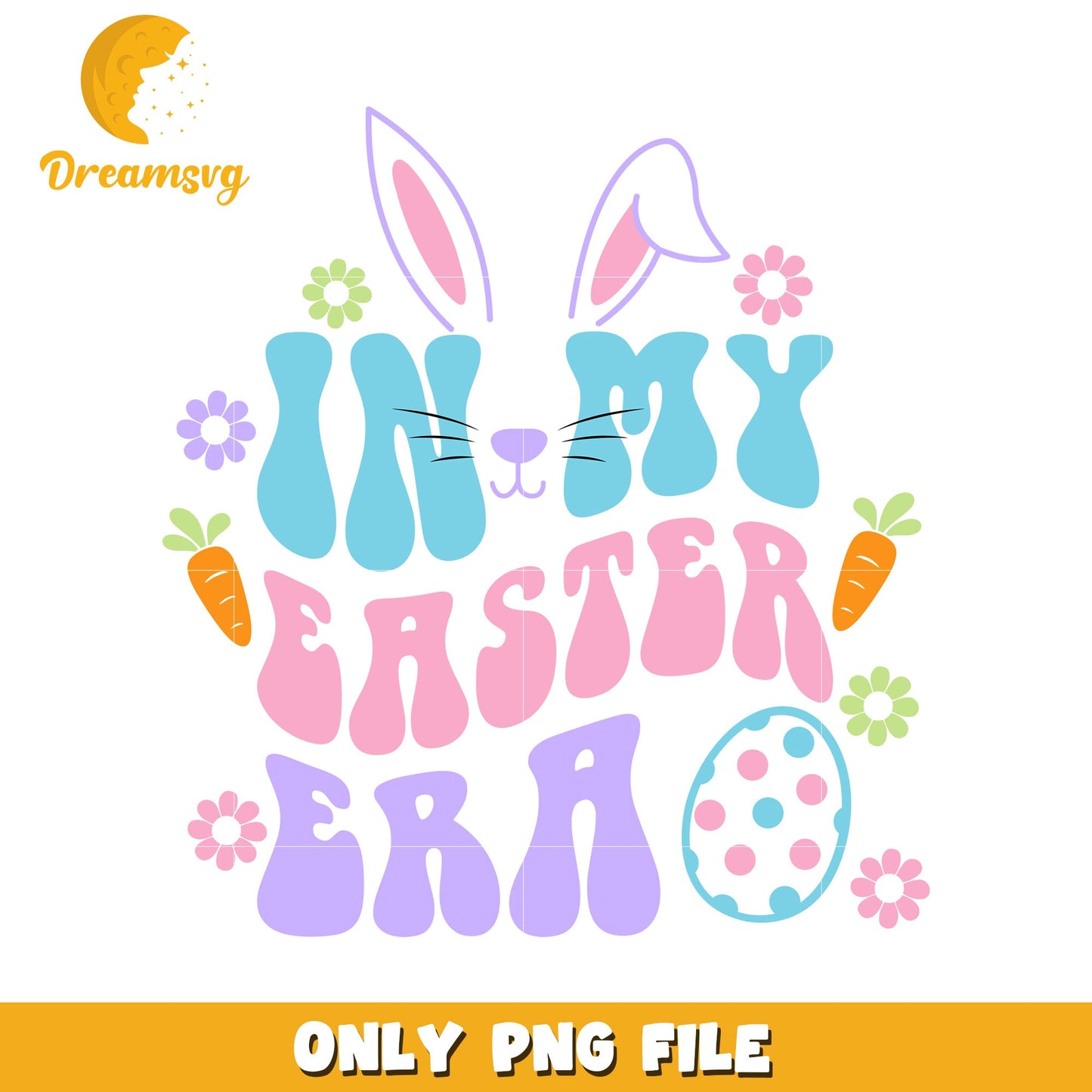 Cute Easter Bunny PNG Design for Celebrating Spring Joy