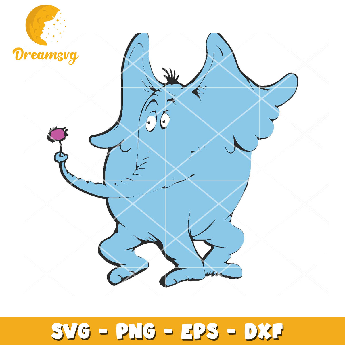 Cute Elephant SVG PNG EPS DXF Instant Download