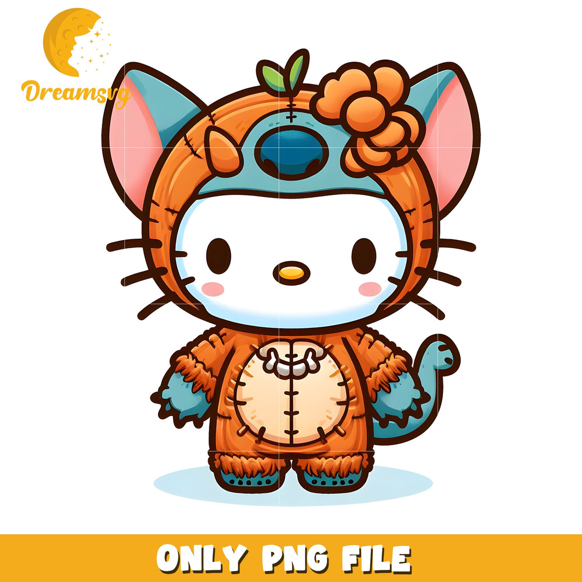 Cute Hello Kitty Monster PNG Costume