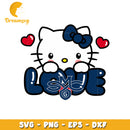 Cute Hello Kitty SVG Design with Love Theme Graphic
