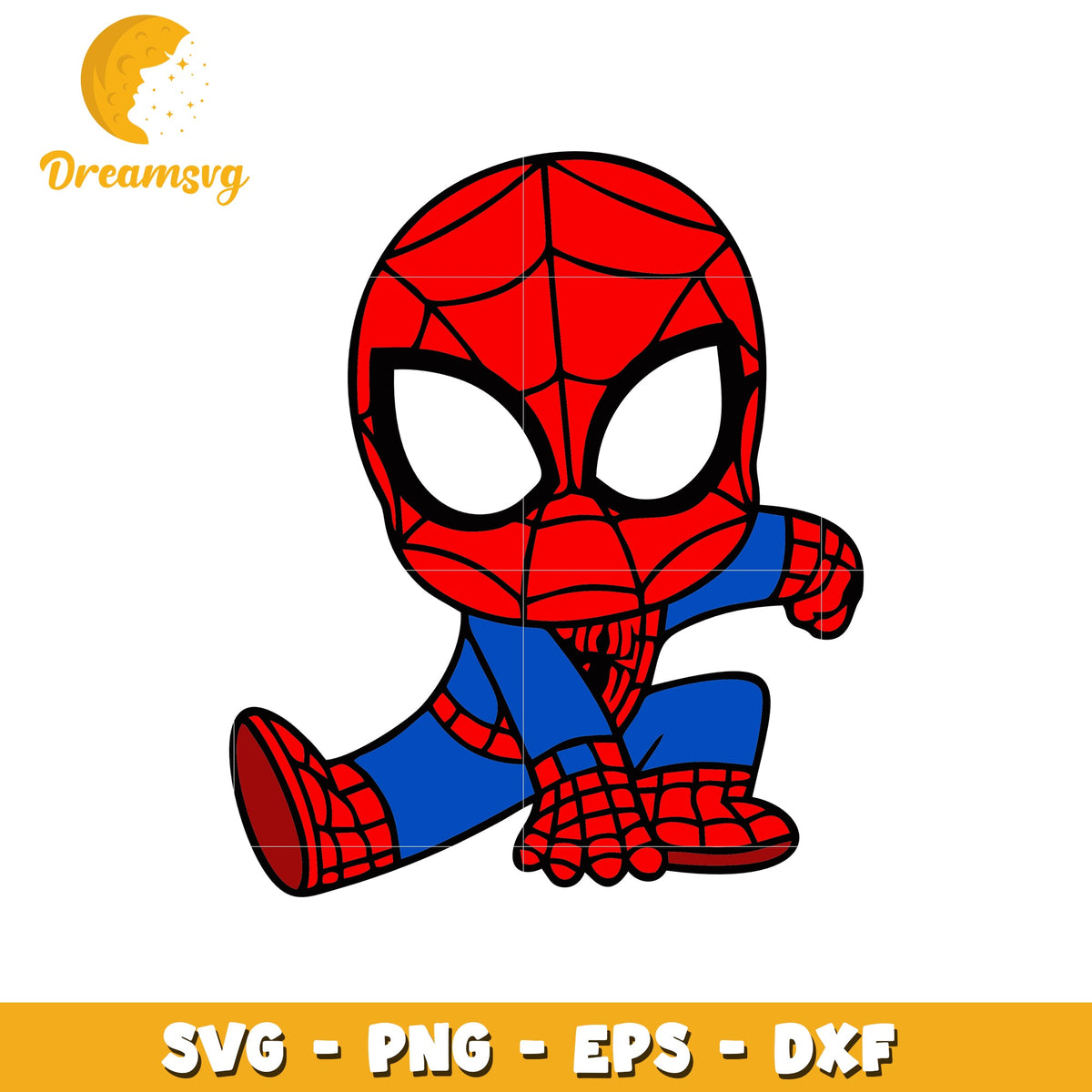 Cute Spider-Man SVG File for Crafts and DIY Projects