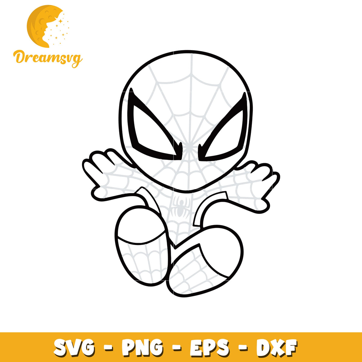 Cute Spider Superhero SVG for DIY Crafts and Designs