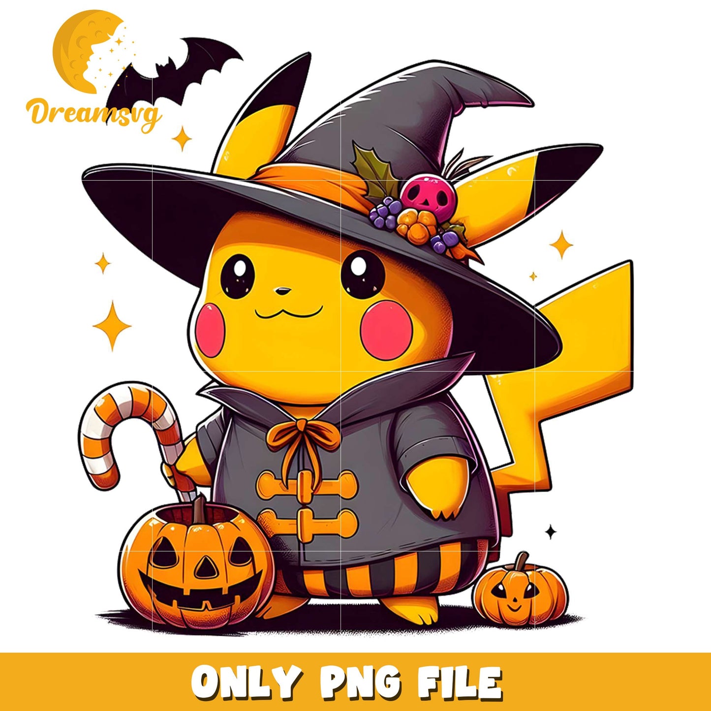 Cute pikachu png, halloween toys png, cartoon characters png
