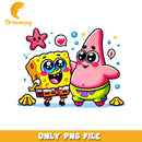 Cute sponge and patrick png, spongebob png, spongebob and patrick png