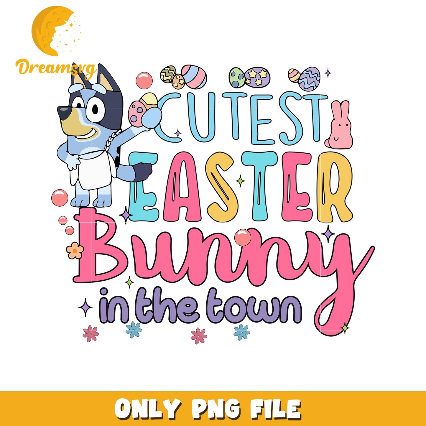 Cutest Easter Bunny PNG Design