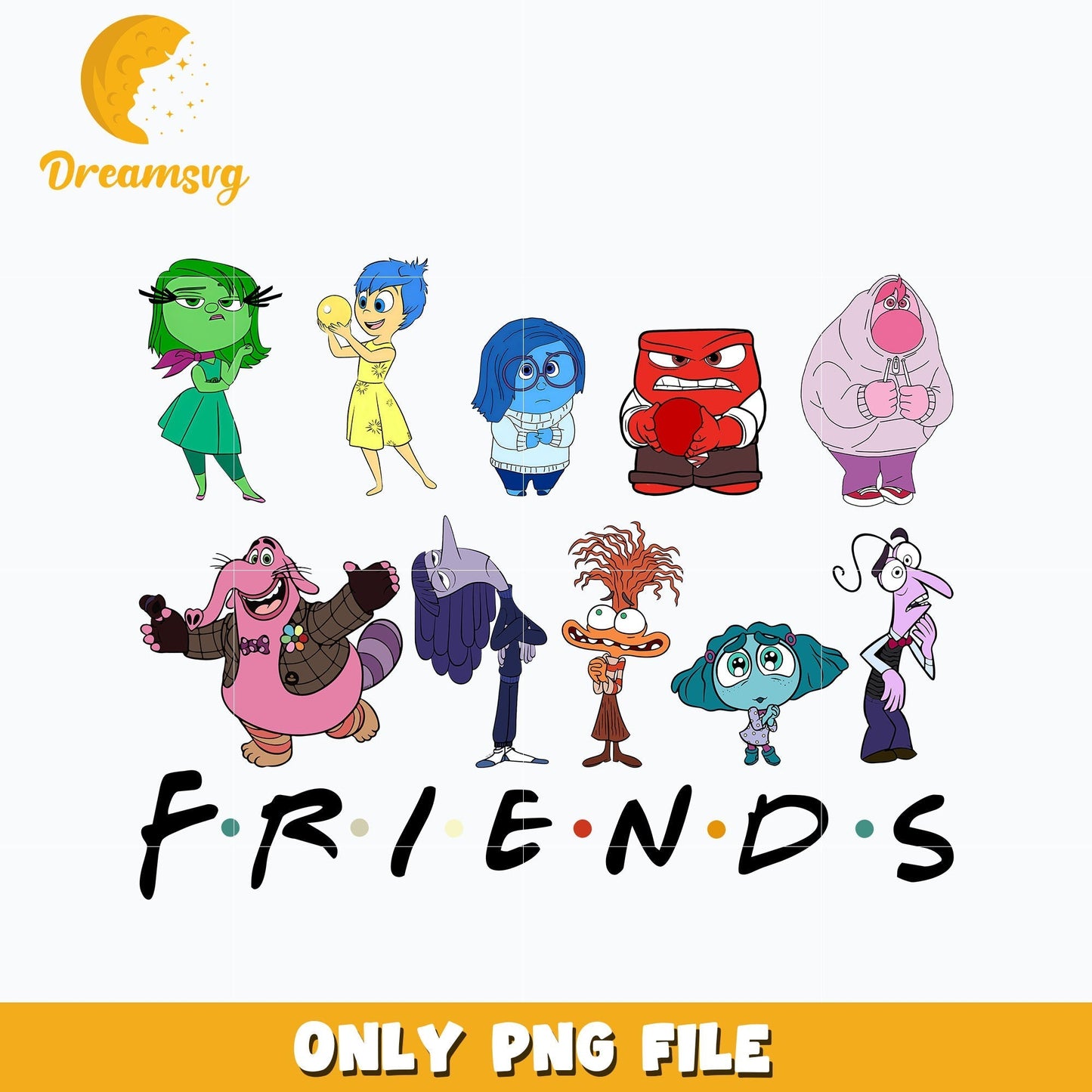 Inside Out Friends design png