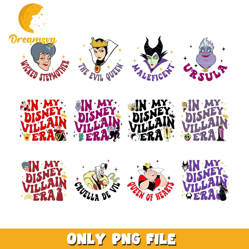 In my disney vallain era design bundle png, disney villains png