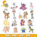 Disney toy story characters design bundle svg, disney toy story svg