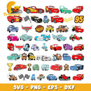 Member disney cars cartoon bundle svg, disney cars characters svg