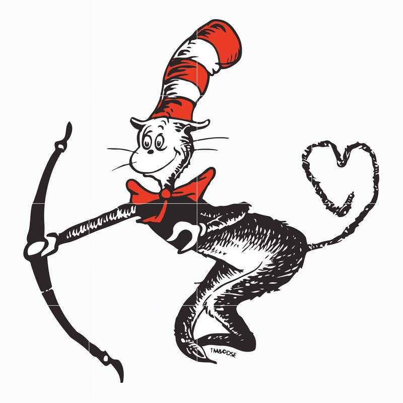 The cat in the hat by dr seuss svg, dr svg, png, dxf, eps file DR05012119