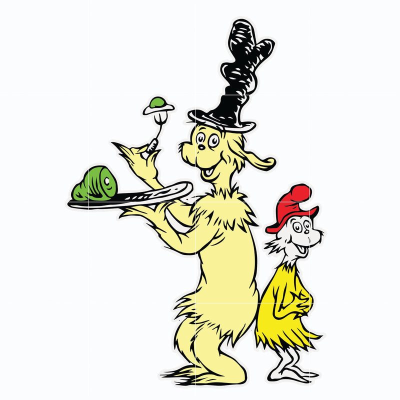 Green Eggs and Ham svg, The Ham in the hat svg, Ham svg, dr svg, png, dxf, eps file