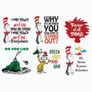 Dr seuss bundle svg, dr seuss svg, dr seuss quotes svg, png, dxf, eps digital file