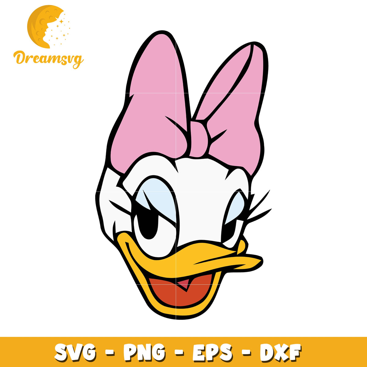 Daisy Duck SVG File Cute Character Graphic for Craft Projects