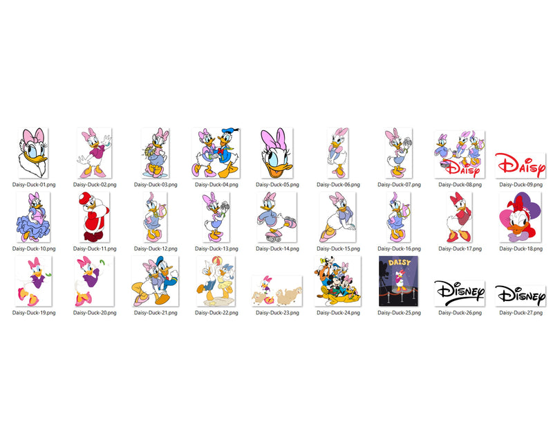 Daisy Duck SVG Bundle, daisy duck cricut, daisy duck layered svg, digital file