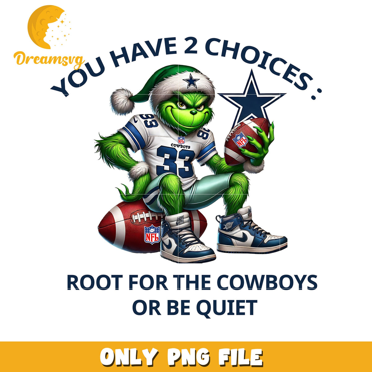 Dallas cowboys grinch png, american sports png, nfl plus png