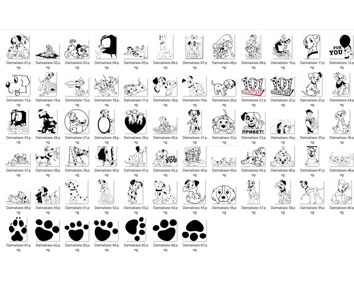 268+ Dalmatians Svg Bundle, dalmatians svg, dog svg, Dalmatians Svg, Cartoon svg, png, dxf, eps digital file