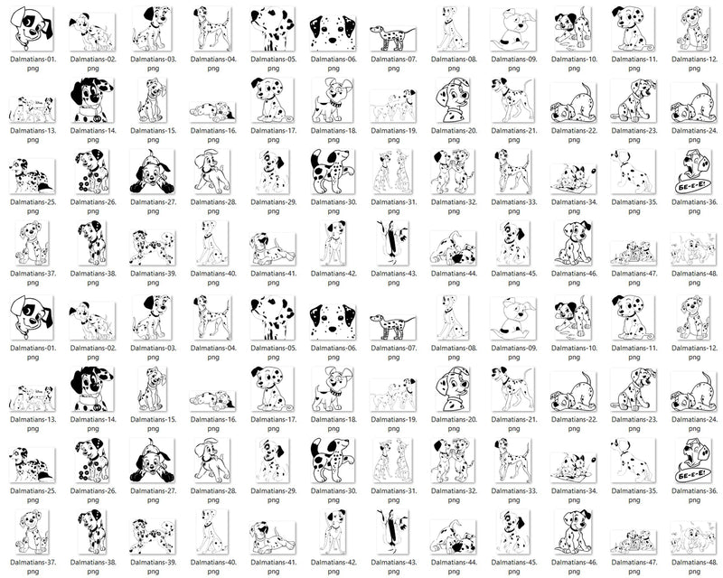 380+ 101 Dalmatians Svg Bundle, dalmatians svg, dog svg, Dalmatians Svg, Cartoon svg, png, dxf, eps digital file