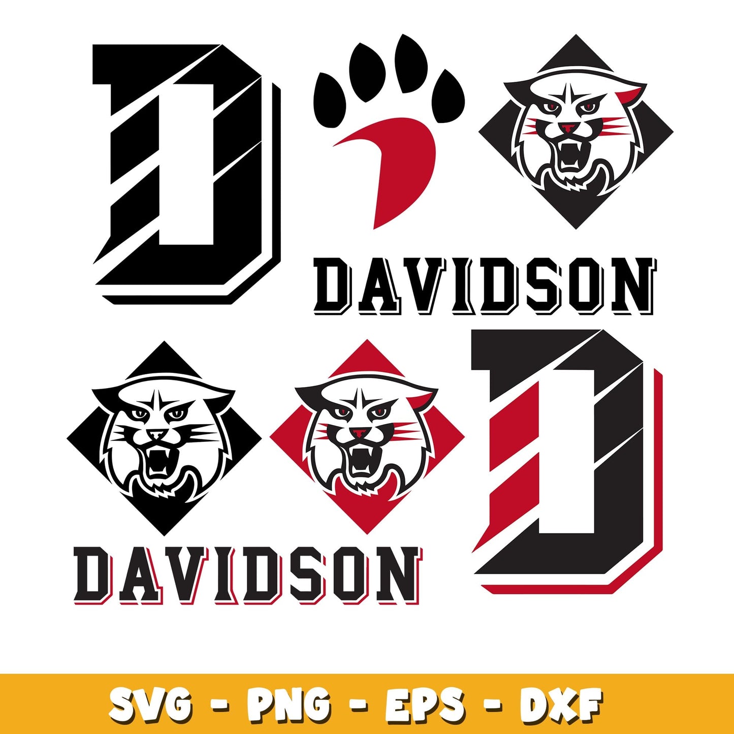 Davidson Wildcats Bundle svg, Davidson Wildcats logo svg, ncaa svg