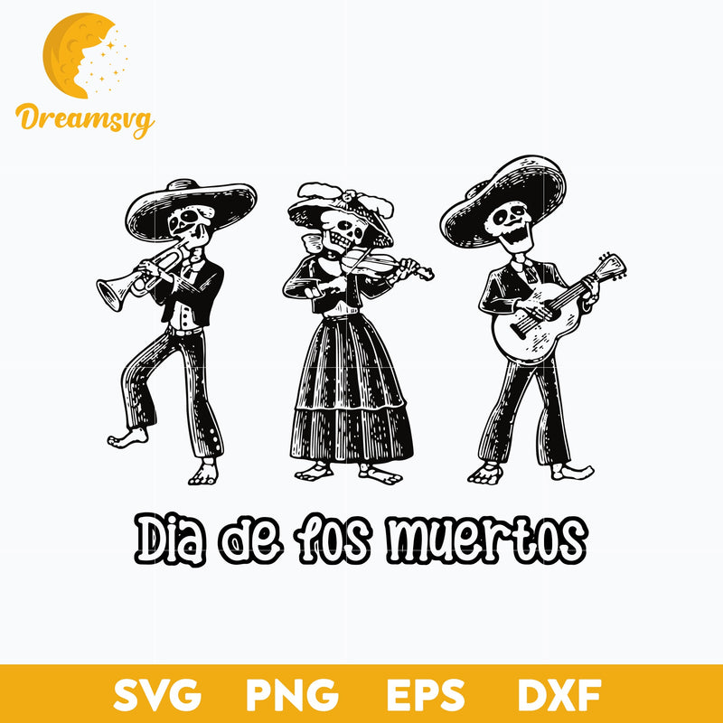 Day of the Dead Musicians Halloween svg, Halloween svg, png, dxf, eps digital file.