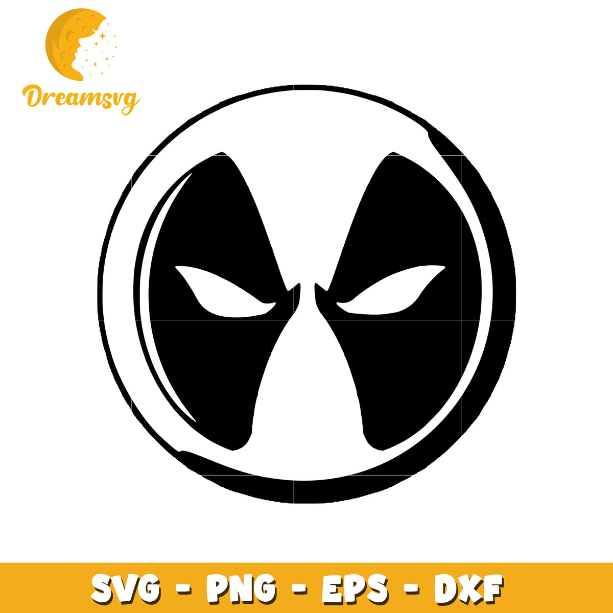 Deadpool Logo SVG File for Cutting and Craft Projects